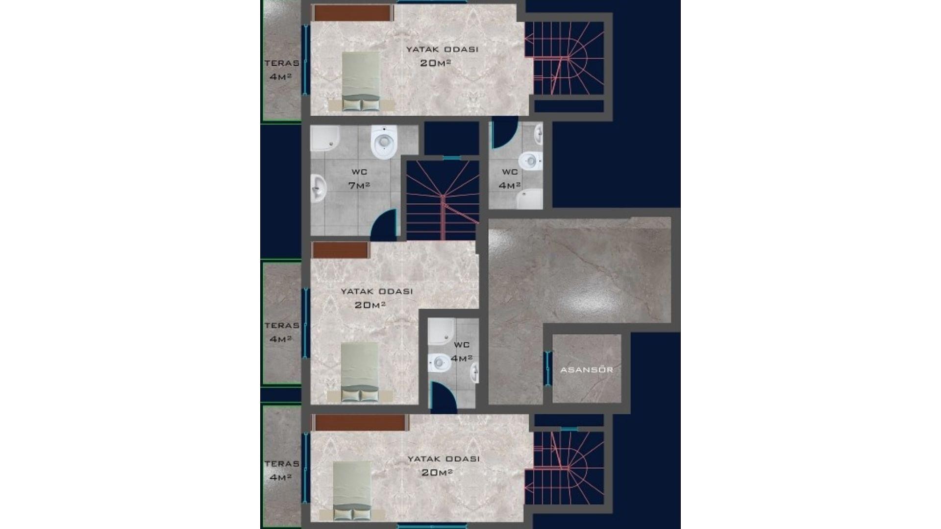 صورة مخطط الطابق 3 