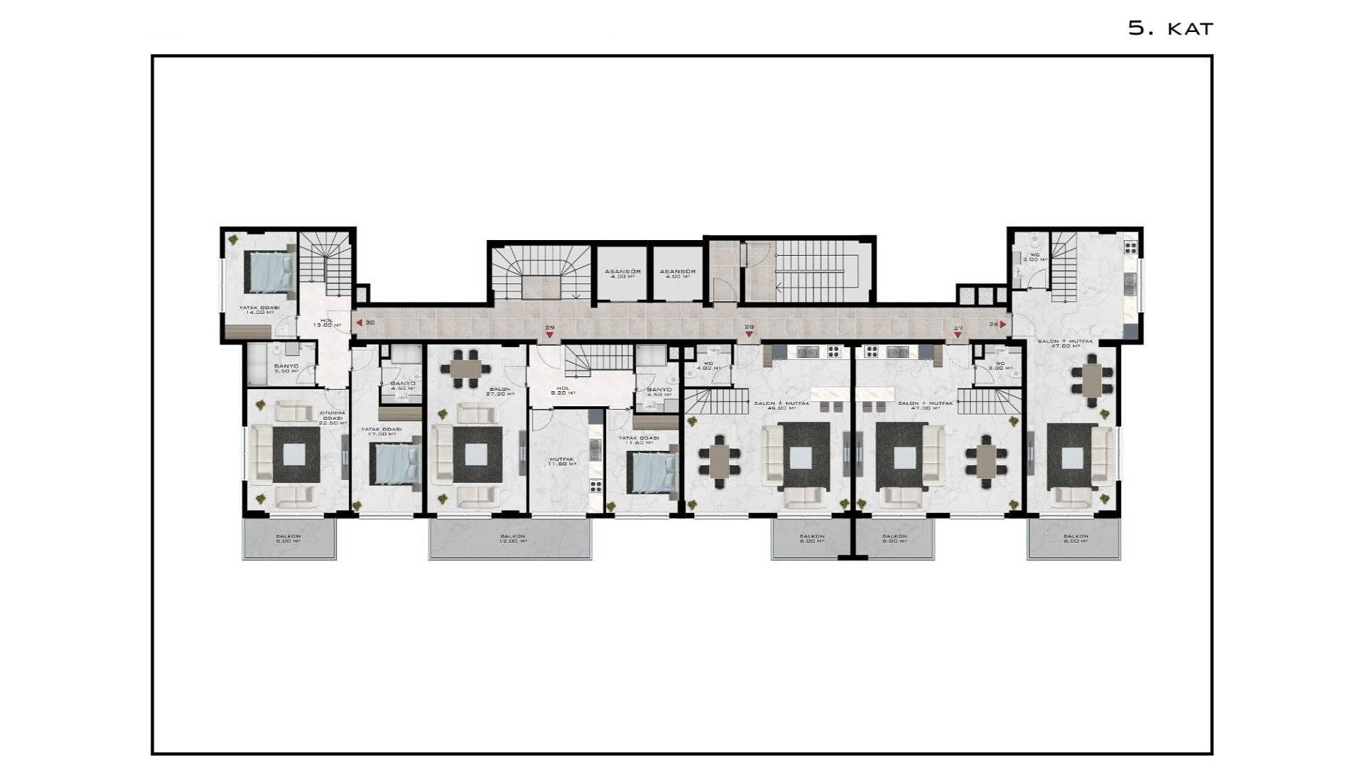 صورة مخطط الطابق 4 
