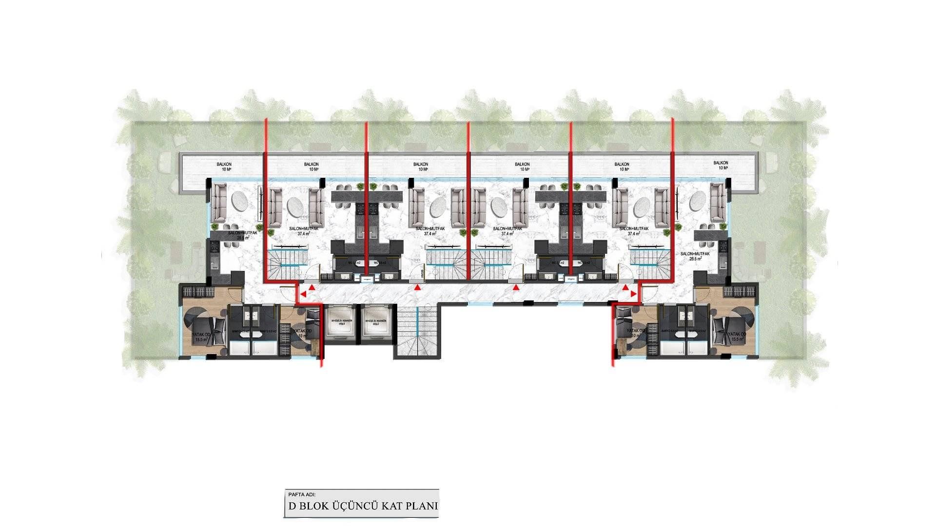 صورة مخطط الطابق 18 