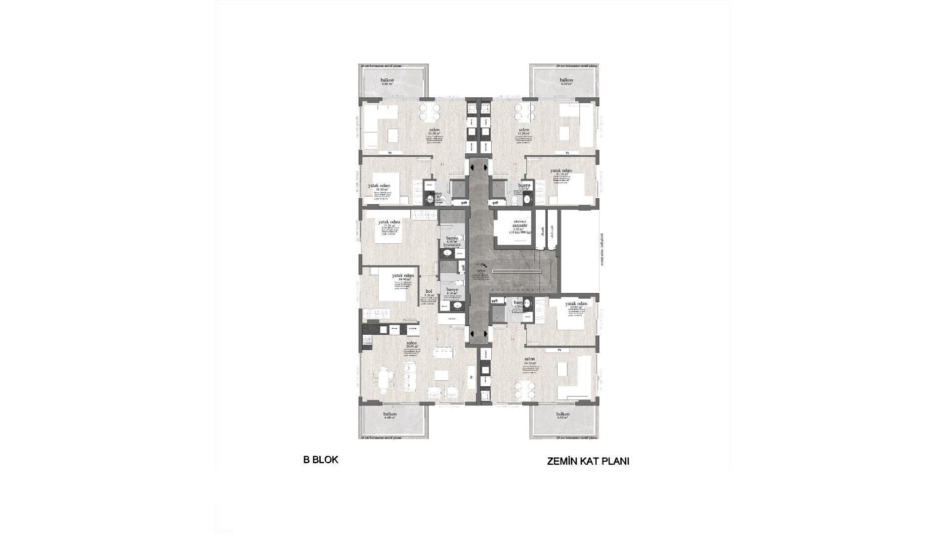 Mərtəbə Planı Şəkli 8