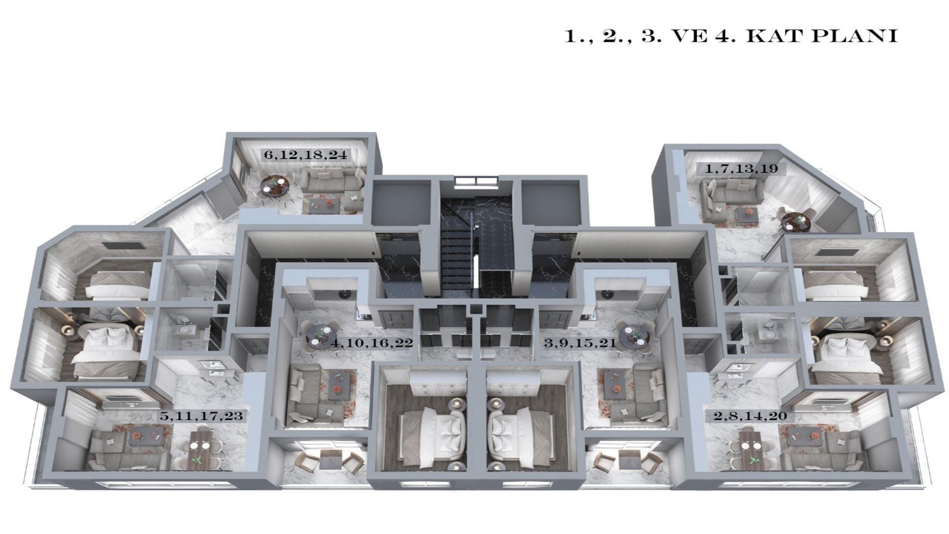 صورة مخطط الطابق 4 