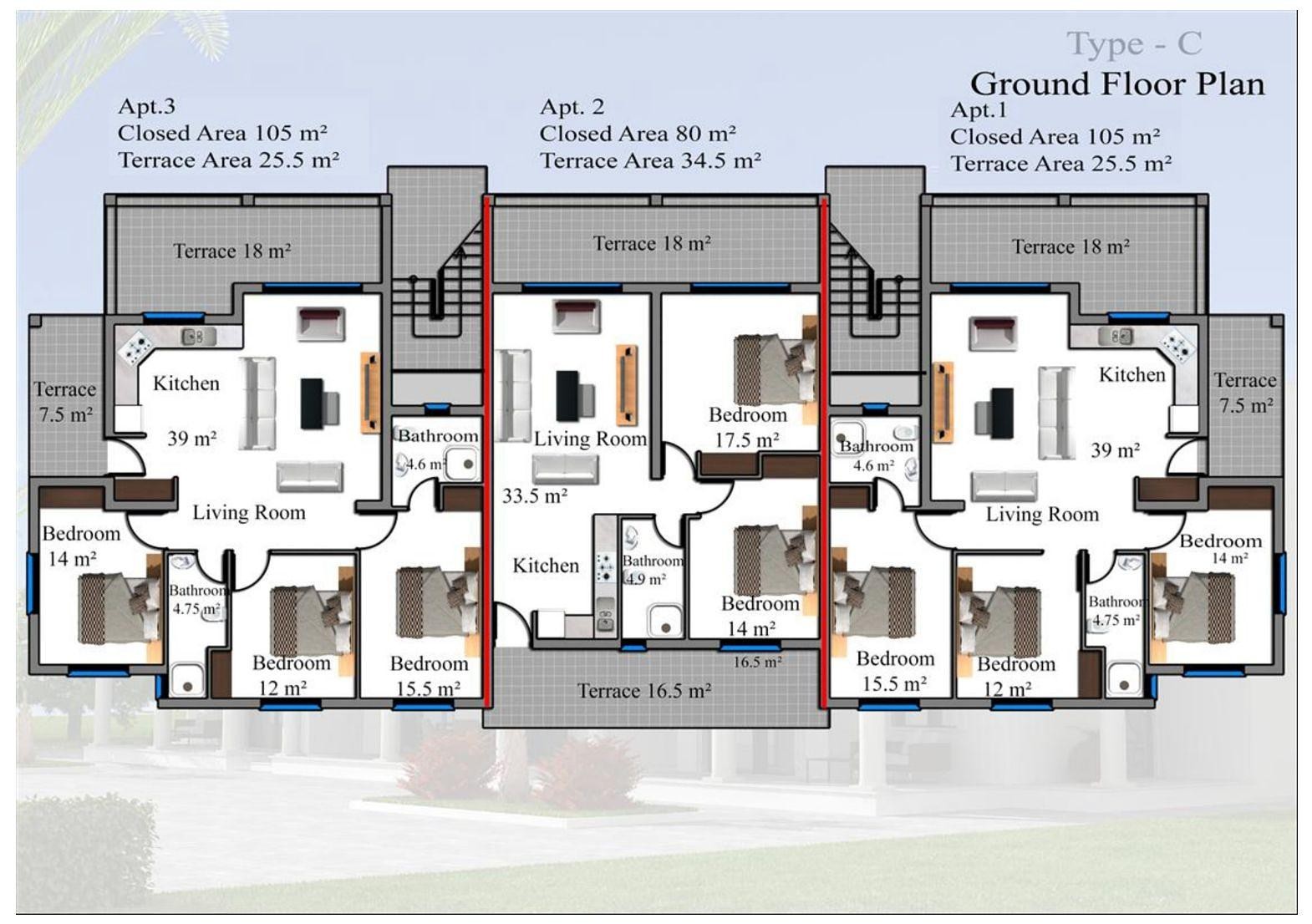 Imazhi i Planit të Katit 1