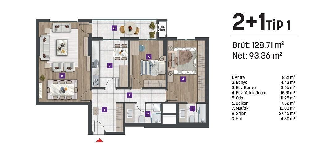 Image du plan d'étage 1
