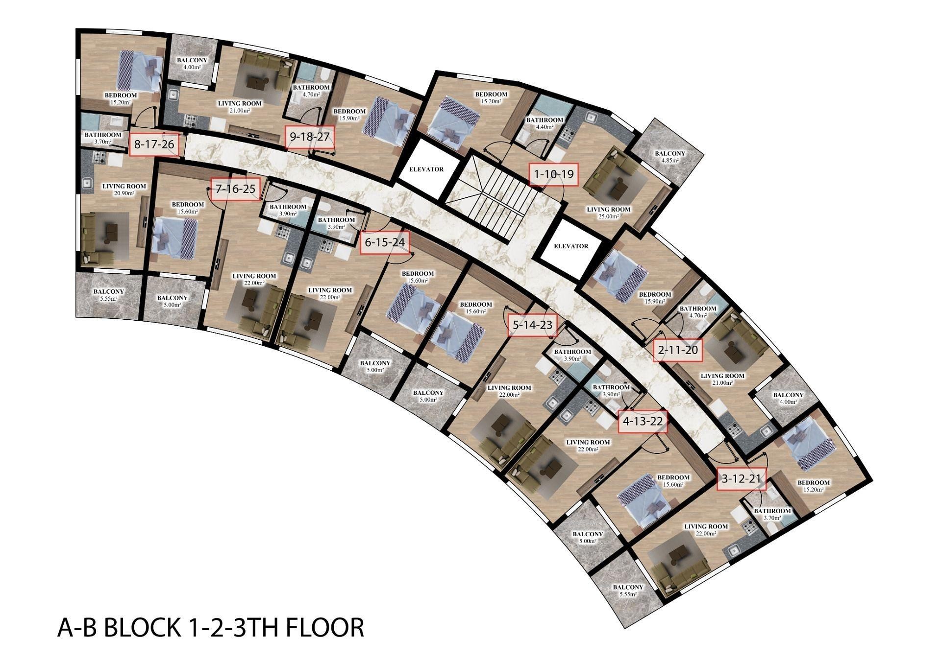 صورة مخطط الطابق 4 