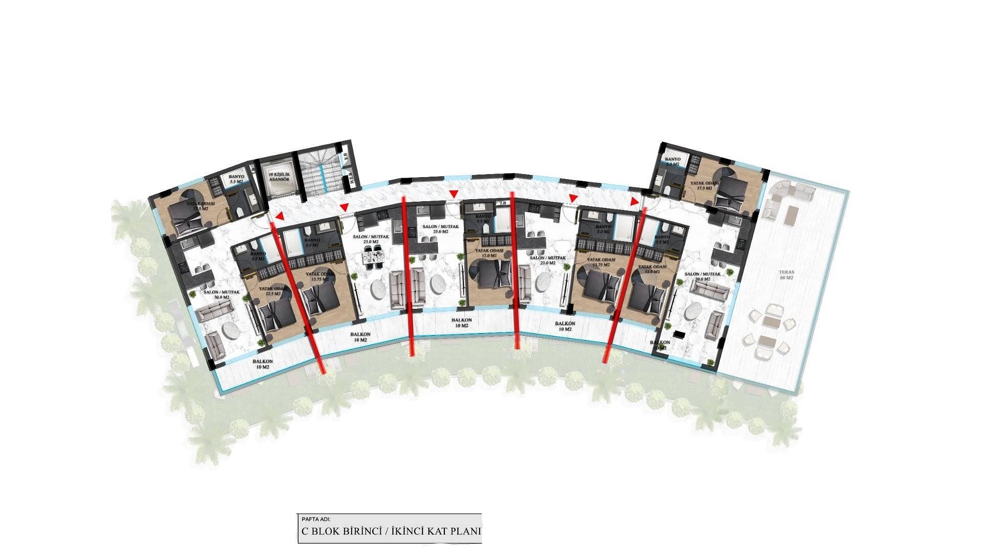 صورة مخطط الطابق 15 