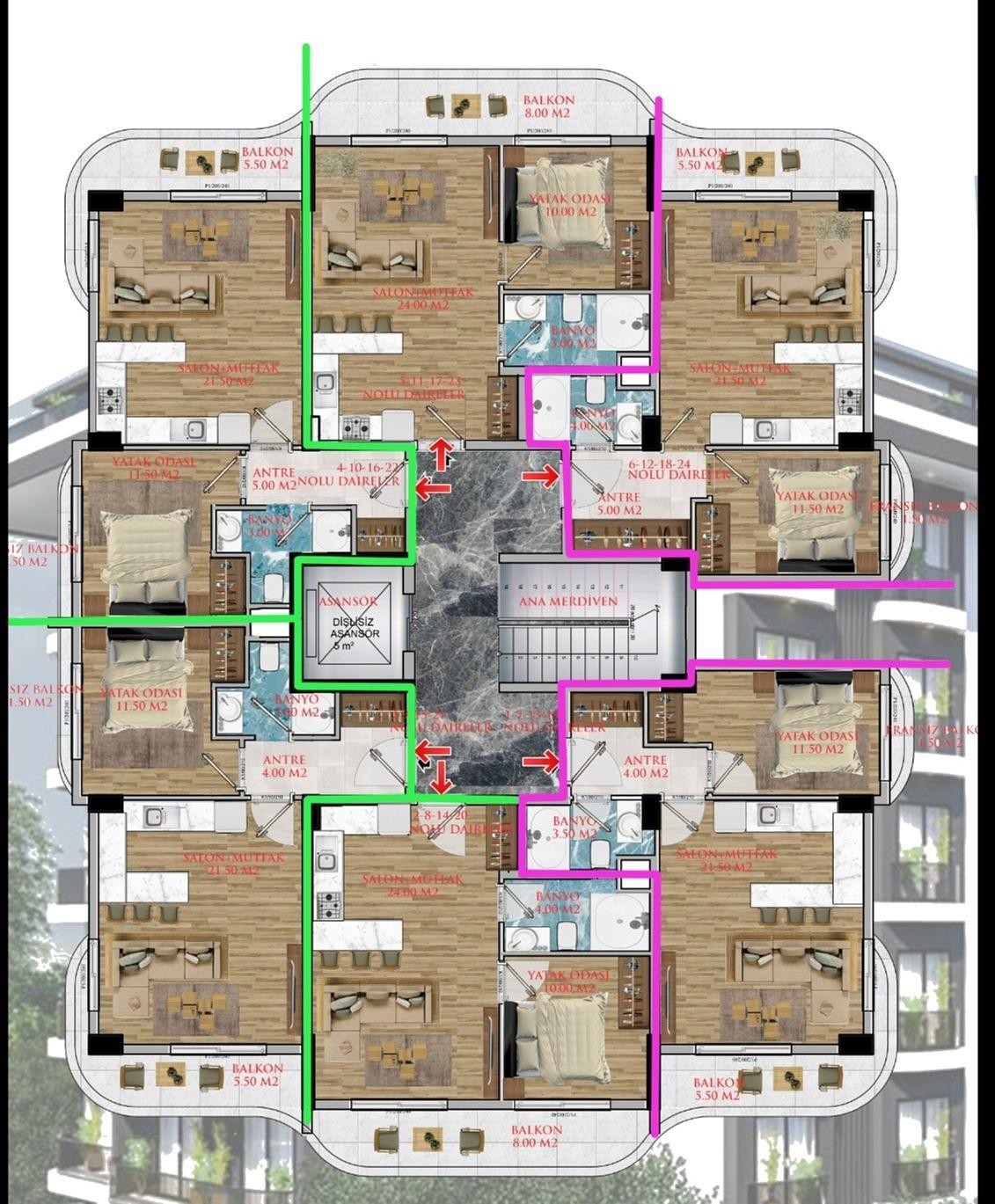 صورة مخطط الطابق 1 