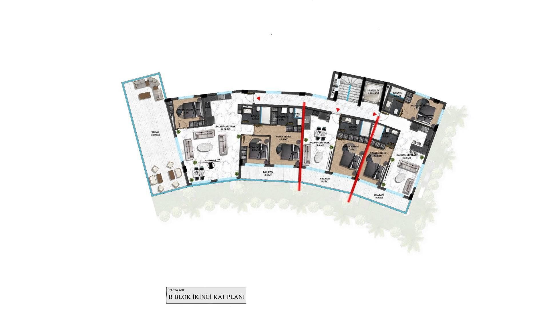 صورة مخطط الطابق 9 