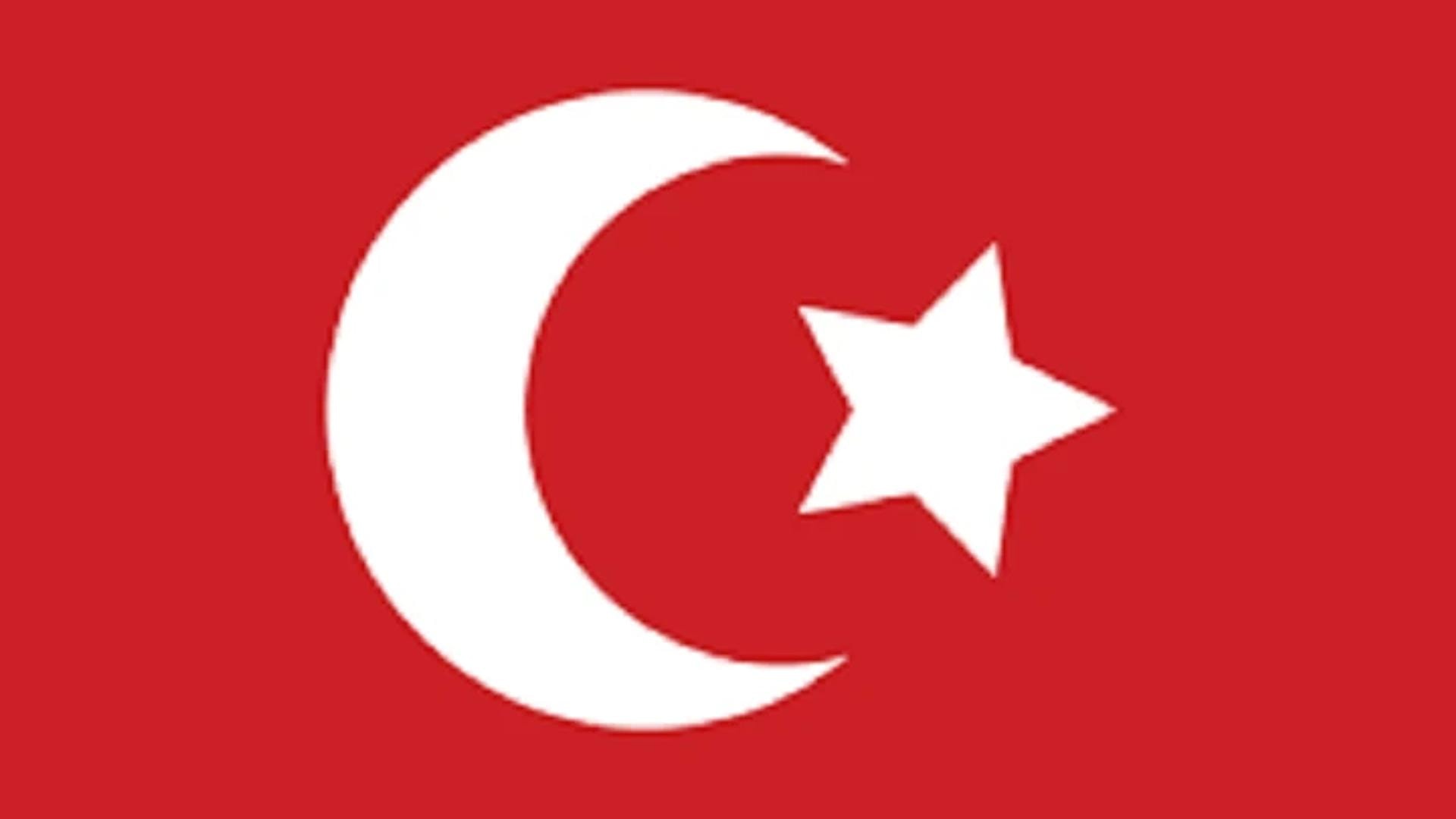 De machtige Turkse vlag