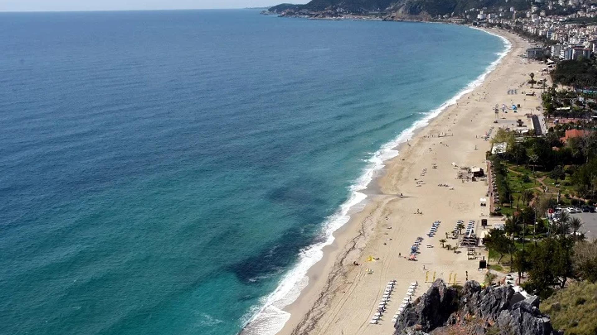 De stranden van Alanya