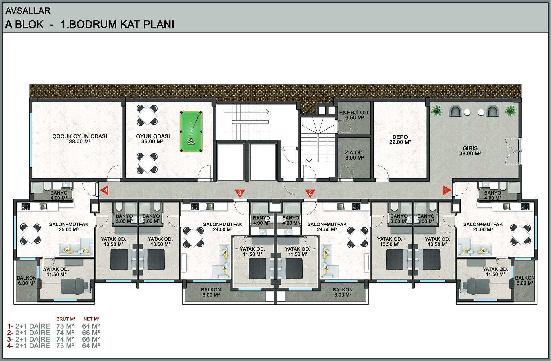 Imazhi i Planit të Katit 1