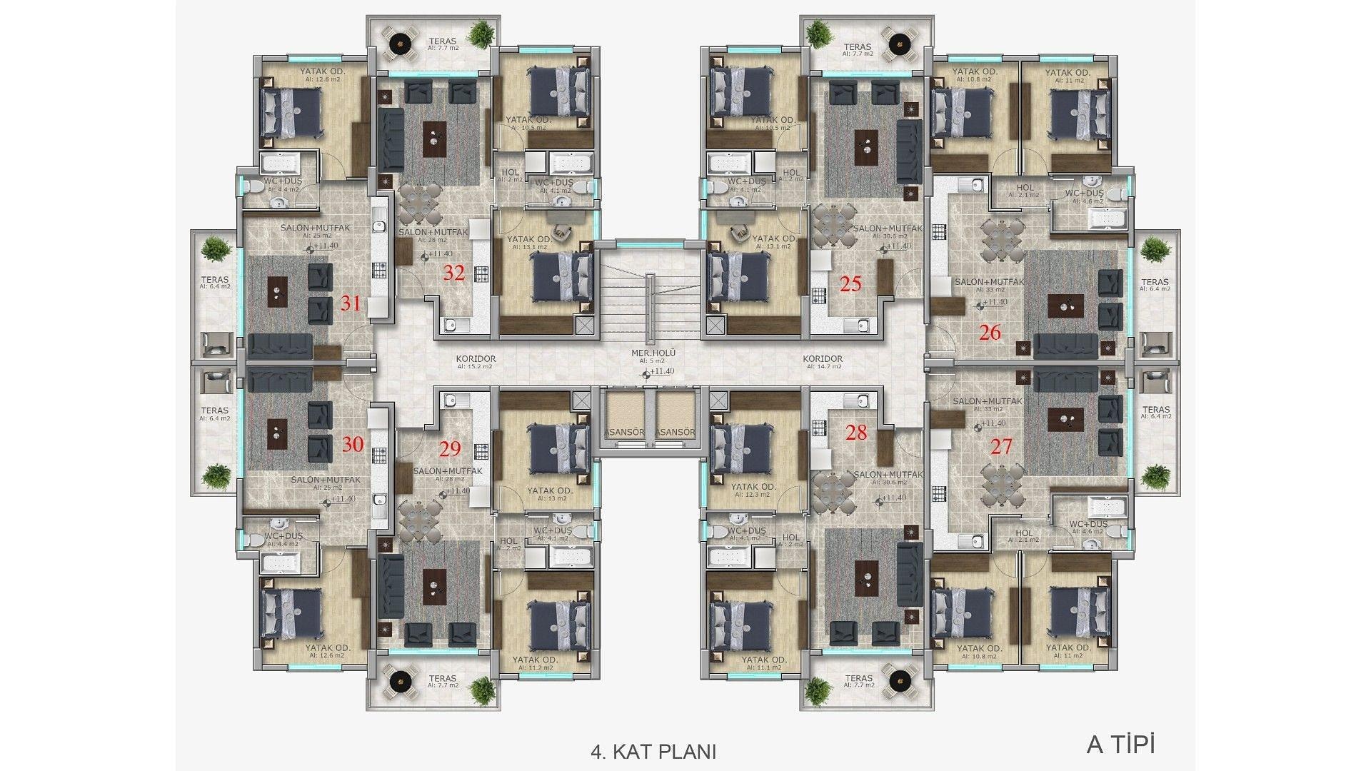 Image du plan d'étage 12