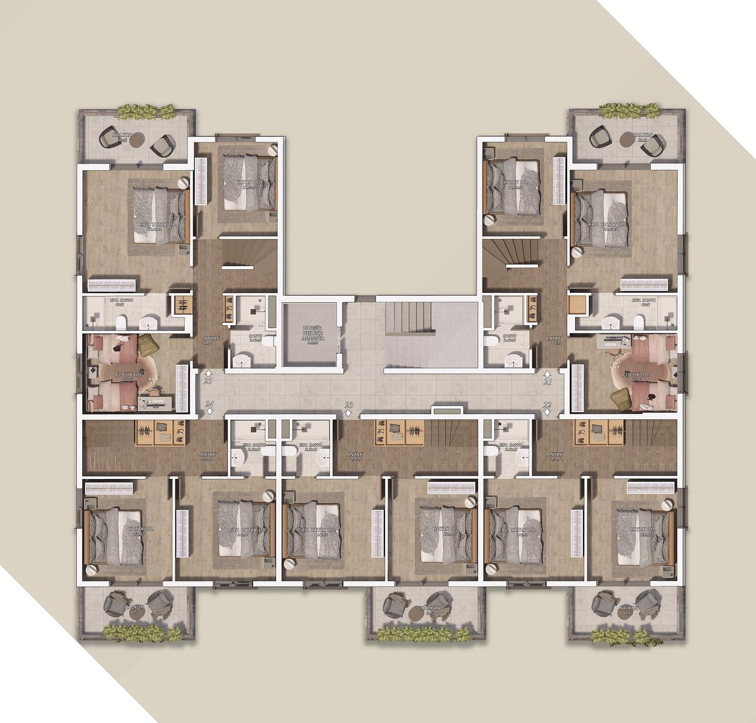 Image du plan d'étage 4