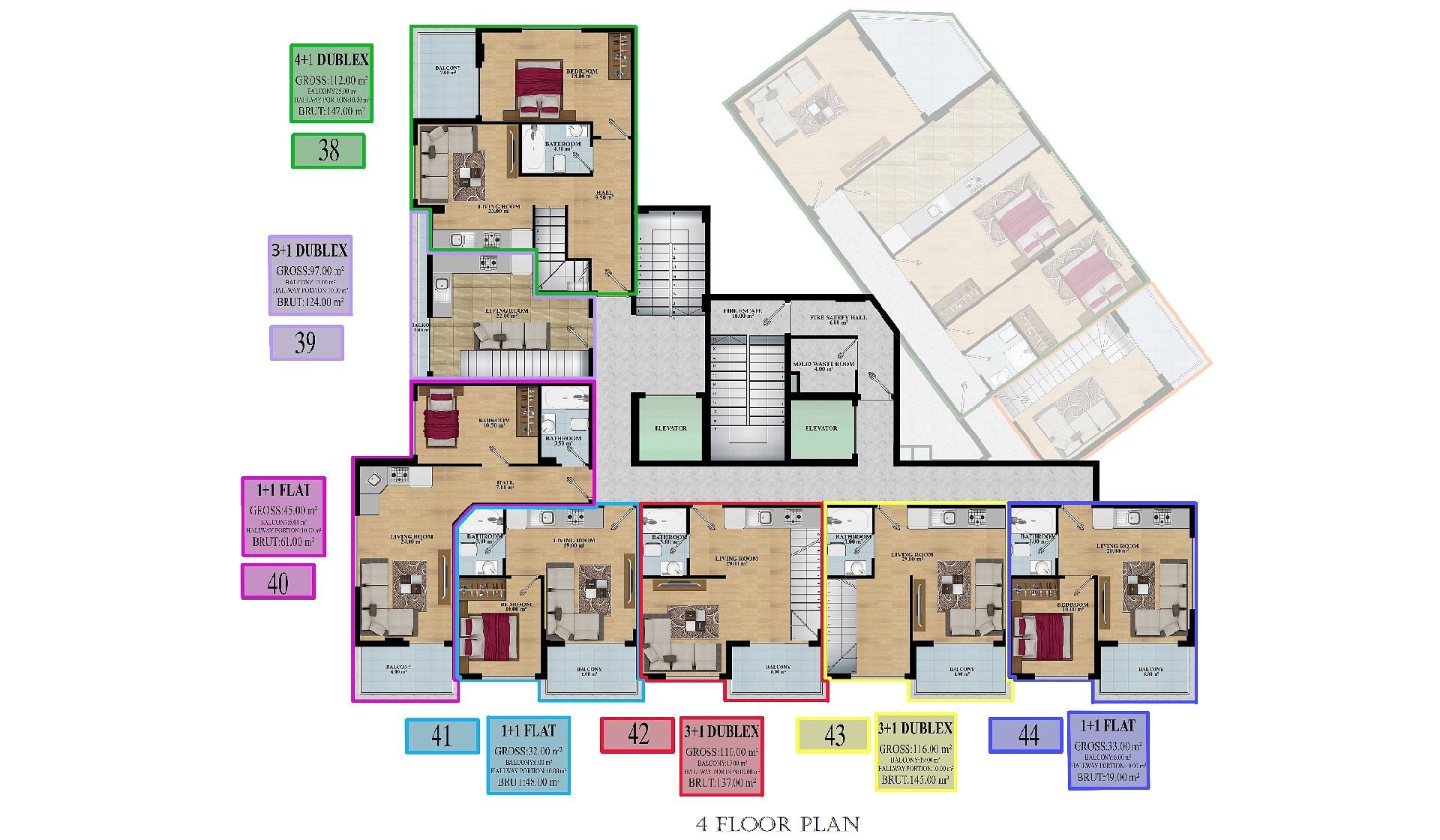 Image du plan d'étage 4