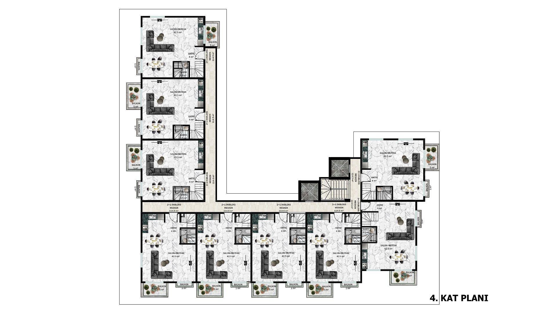 Image du plan d'étage 4